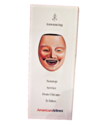 American Airlines Masks Oriental Tokyo Advertising Chicago Cut Out Broch... - $160.31 MXN