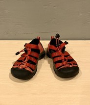 Keen Red/Gray Sandal with Bungee &amp; Hook/Loop Closure - Size 13 Toddlers (EUC) - $20.00