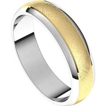 Authenticity Guarantee 
14K White and Yellow Gold 5 mm Florentine Finish... - £629.24 GBP+