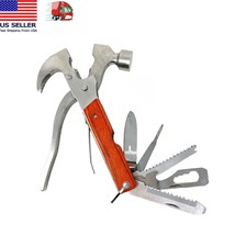 Camping Gear Multi-Purpose Emergency Survival Tools Hammer, Saw, Plier, Knife - £10.89 GBP