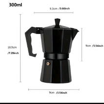 Espresso Coffee Maker With Filter Stove Top Moka Pot Italian Style Machine 6 cup - £12.10 GBP+