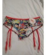 Wonder Woman Comic Pantie Removable Garter 2X Plus Girl Power Fan Wham B... - €8,18 EUR