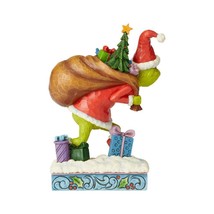Grinch Figurine Jim Shore Christmas Tip Toeing 7.75" High #6004062 Stone Resin
