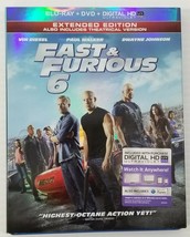 N) Fast &amp; Furious 6 (Blu-ray/DVD 2-Disc Set + Digital UltraViolet HD, 2013)  - £4.68 GBP