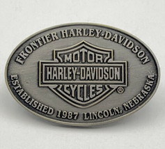 Frontier Harley Davidson Vest Pin Lincoln Nebraska HD Lapel Cap Jacket - £8.15 GBP