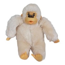 Vintage Lido White Monkey Gorilla Plush Stuffed Animal Thumb Sucker 8&quot; - £11.60 GBP