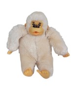 Vintage Lido White Monkey Gorilla Plush Stuffed Animal Thumb Sucker 8&quot; - £10.86 GBP