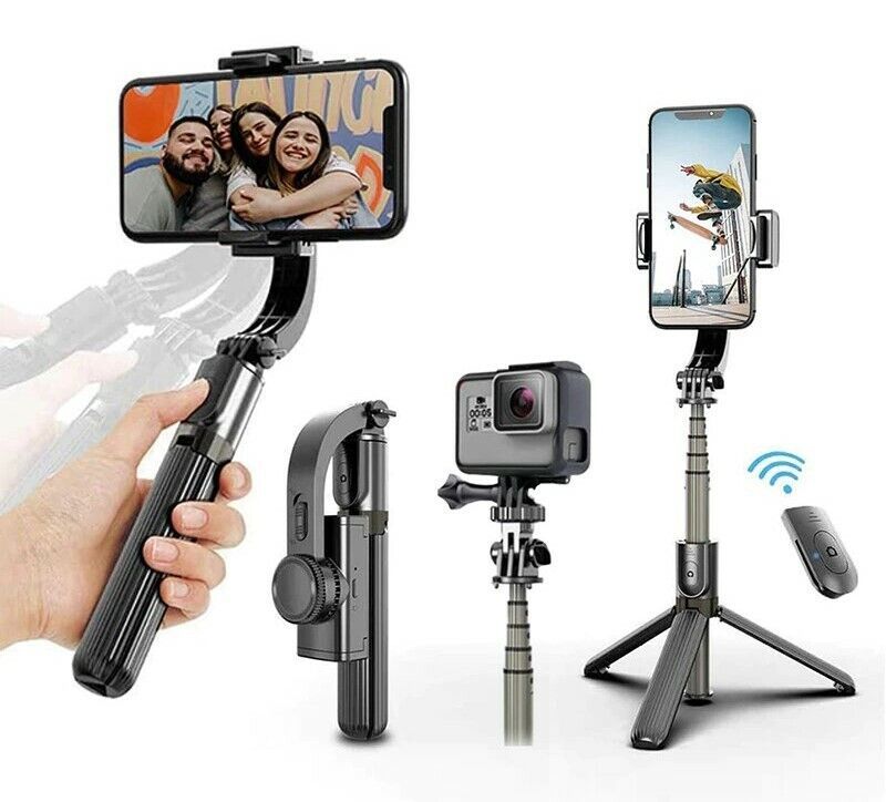Gimbal Stabilizer with Bluetooth Remote for Smartphone Gopro Camera - $57.66