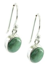 handsome Malachite 925 Sterling Silver Green Earring Designer CA gift - £17.30 GBP