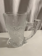 FLINSTONES TUSK Glass Mug McDonalds-RocDonalds Clear Vintage 1993 Coffee... - $6.14