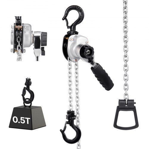  Manual Lever Chain Hoist, 1/2T 1100LBS Capacity Heavy Duty Come Along, ... - $89.17