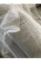 Bridal Veil Beaded Detail Flowing Length - £71.95 GBP