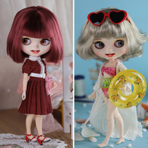 30cm Blythe Doll BJD Joint Body White Skin Cute Girl Doll Kids Christmas Gifts - £67.30 GBP+