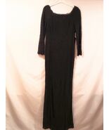 Adrianna Papell Maxi Dress Size 14 NWT Black Color Floral Lace Long Sleeves - €154,59 EUR
