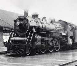 Canadian National Railway CN #5607 4-6-2 Locomotive Train B&amp;W Photograph - £9.67 GBP