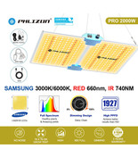 Phlizon Flat Panel 2000W LED GROW LIGHTS Indoor Plant w/Samsung led 3x4f... - £143.24 GBP