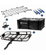 Nevlers Folding Hitch Mount Cargo Carrier w/ Bag, Net Rachet Straps Stab... - $227.69