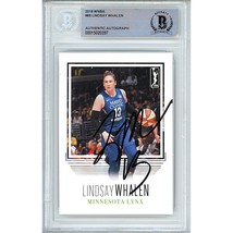 Lindsay Whalen Minnesota Lynx Signed 2018 WNBA Basketball BGS On-Card Auto Slab - $79.18