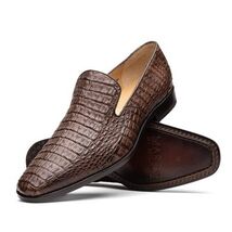 Genuine caiman crocodile Shoes Trento Brown image 3