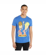 MTV Beavis and Butthead Men&#39;s Graphic T-Shirt, Blue Size XS(30-32) - $307.21 MXN