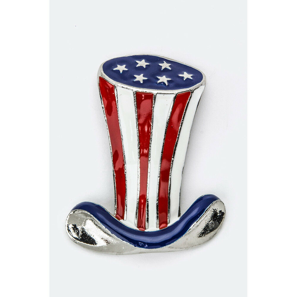 New High Quality Unique Stylish Uncle Sam's Hat Iconic Brooch Fashion Jewelry - £4.71 GBP