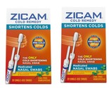 Zicam Cold Remedy Cold Shortening Nasal Swabs Zinc-Free, 20 Count Pack 2 - £17.04 GBP