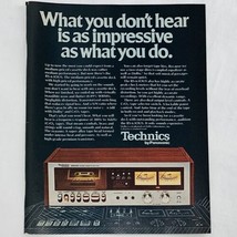 Vintage 1970&#39;s Technics RS-630US Stereo Cassette Deck Magazine Print Ad 8&quot; x 11&quot; - £5.21 GBP