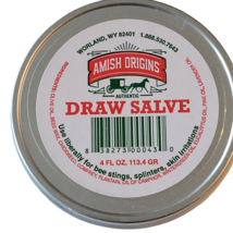 Amish Origins Original Natural Draw Salve Splinters Bee Stingers Skin So... - £12.96 GBP