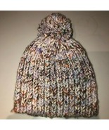 Madewell Chunky Pom-Pom Beanie One Size Multicolor EUC - £12.45 GBP