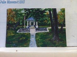 Irvine Park Bandshell postcard    Chippewa Falls, WI  painting by Julie ... - £0.76 GBP