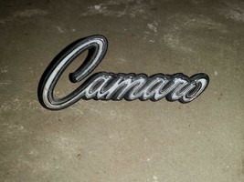 1968 1969 Camaro Deluxe Door Panel Emblem OEM Part 7754200 Used White Ba... - $24.99