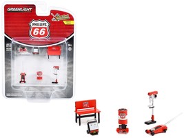 &quot;Phillips 66&quot; 6 piece Shop Tools Set &quot;Shop Tool Accessories&quot; Series 5 1/64 Model - £15.76 GBP