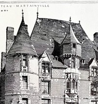 Pen &amp; Ink Example Chateau Martainville 1900 Victorian Instruction Print DWW2A - $19.99