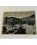 Postcard Italy Naples Town Hall Square and Hotel Vintage Posted 1950  - $10.36