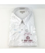 Sheplers Pearl Snap Shirt XL Short Sleeve White 17.5 Rockabilly NOS New ... - $47.98 CAD