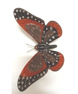 Tilnar Art - Orange &amp; Black Butterfly - 9cm high, 20cm wide - Recycled A... - £21.94 GBP