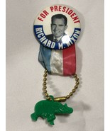 1969 Richard Nixon Presidential political campaign pin button badge &amp; Ke... - £50.60 GBP