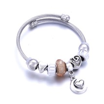 Ded bracelet fit jewelry moon love trendy elastic metal beading bracelet butterfly love thumb200