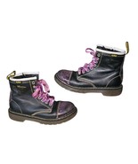 Dr.Martens Bruiser Boots Kids Size 13 US  Leather Black Glitter Lace Up ... - $414.17 MXN