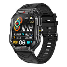 Kr82 Smart Watch Bluetooth Calling Flashlight Compass Small Game Pedometer Sport - £46.30 GBP