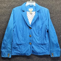 LL Bean Women’s Blue Long Sleeve Blazer Jacket Sz 18 Petite - £22.67 GBP