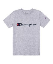 $16 Champion Oxford Heather Logo Script Crewneck Tee Oxford Heather Size M NWOT - $7.98