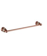 Rose Gold colour bathroom Crystal brass single towel bar towel holder - £59.14 GBP