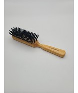 Vintage DuPont Tynex Nylon Hairbrush Wooden Handle 8.5&quot; Long EUC - $29.00