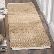 SAFAVIEH Natural Fiber Collection Accent Rug - 2&#39;6&quot; x 4&#39;, Ivory &amp; Natural, Handm - £52.77 GBP