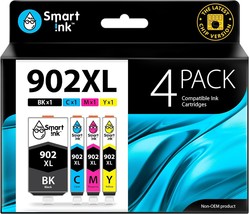 Compatible Ink Cartridge Replacement for HP 902 XL 902XL 4 Combo Pack to use wit - $73.14