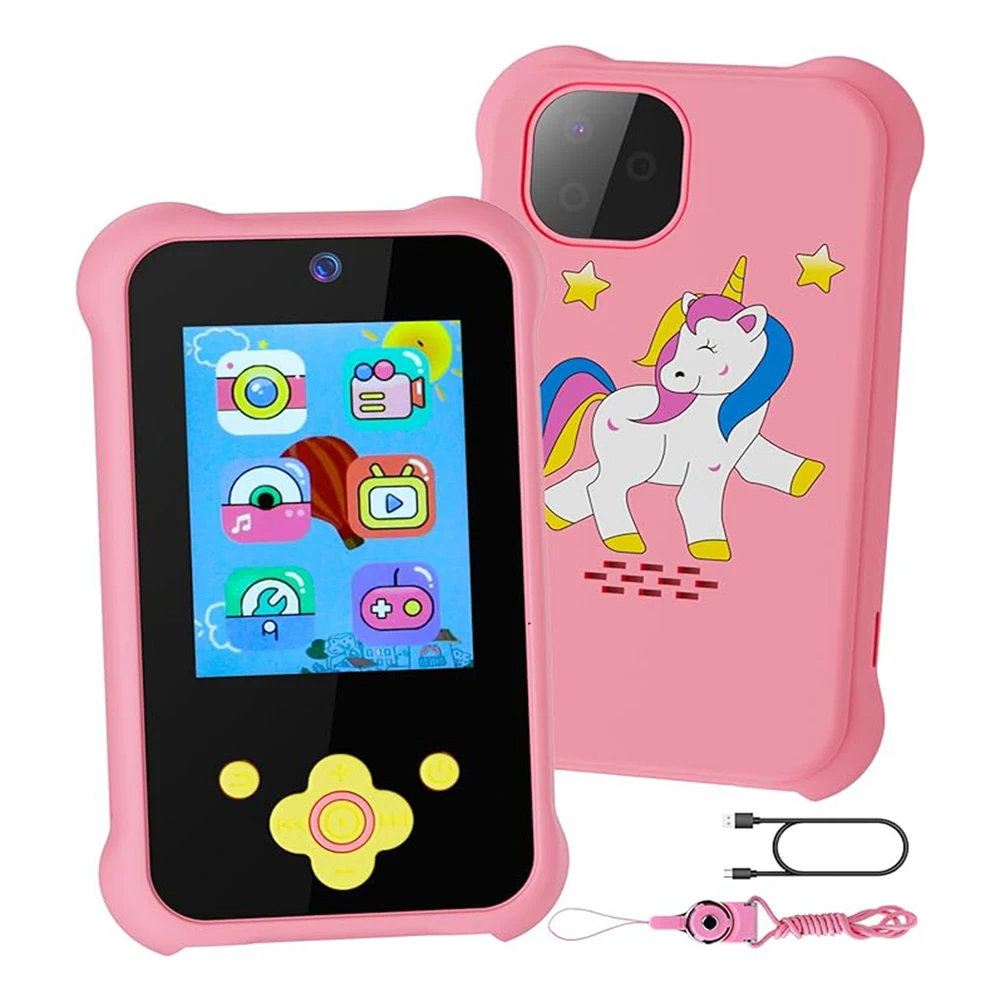 Kids Smart Phone 1080P Digital Dual Lens Selfie Camera Toys for Girls Boys - £27.10 GBP+