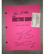 David Tennant, Tom Baker &amp; Matt Smith Hand Signed Autograph Doctor Who S... - £262.89 GBP