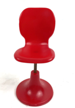 Vogue Vintage Ginny Doll Desk Chair for 8&quot; Doll Red Plastic Furniture - £17.31 GBP