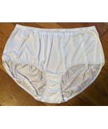 Lot Of 9 Comfort Choice Women Plus Size 12 Nylon Full Cut Brief White 14-0177-7 - $35.64